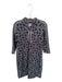 Gretchen Scott Size S Black & Taupe Polyester Blend Long Sleeve Abstract Dress Black & Taupe / S