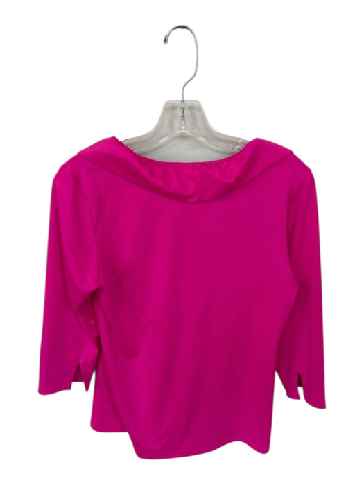 Gretchen Scott Size XS Pink & Green Polyester Ruffle Collar Sleeveless Top Pink & Green / XS