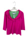 Gretchen Scott Size XS Pink & Green Polyester Ruffle Collar Sleeveless Top Pink & Green / XS