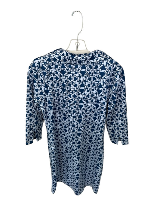 Gretchen Scott Size S Navy & white Polyester Blend Long Sleeve Dress Navy & white / S