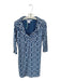 Gretchen Scott Size S Navy & white Polyester Blend Long Sleeve Dress Navy & white / S