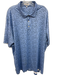 Peter Millar Size XXL Blue Synthetic Abstract Polo Athleisure Men's Short Sleeve Blue / XXL