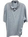 Peter Millar Size XXL Blue & White Synthetic Cars Polo Athleisure Short Sleeve Blue & White / XXL