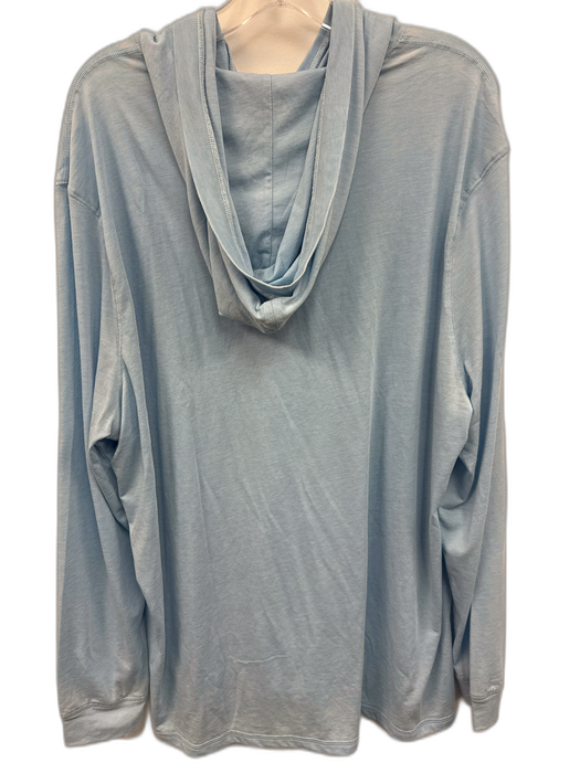 Johnnie O NWT Size XXL Light blue Cotton Blend Heathered Hoodie Men's Jacket Light blue / XXL