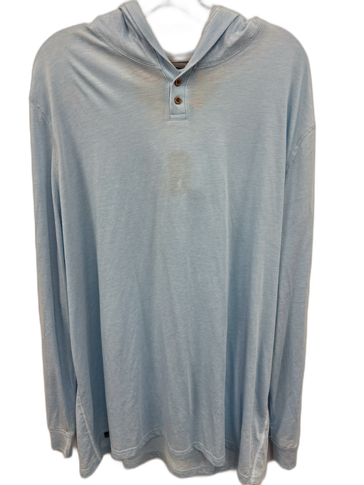Johnnie O NWT Size XXL Light blue Cotton Blend Heathered Hoodie Men's Jacket Light blue / XXL