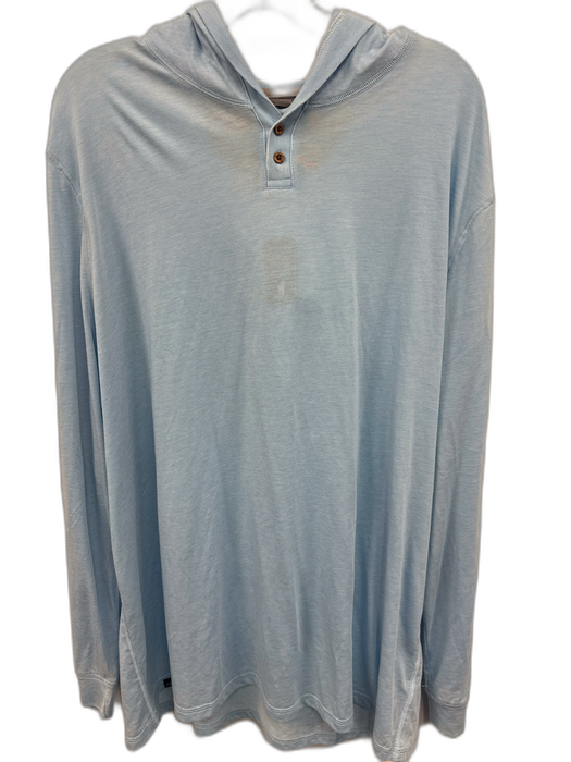 Johnnie O NWT Size XXL Light blue Cotton Blend Heathered Hoodie Men's Jacket Light blue / XXL
