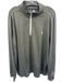 Johnnie O Size XXL Gray Synthetic Heathered Quarter Zip Men's Long Sleeve Shirt Gray / XXL