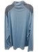 Peter Millar Size XXL Light blue Synthetic Solid Quarter Zip Long Sleeve Shirt Light blue / XXL
