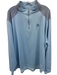 Peter Millar Size XXL Light blue Synthetic Solid Quarter Zip Long Sleeve Shirt Light blue / XXL