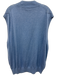 Peter Millar Size XXL Blue Silk Blend Argyle Quarter Zip Vest Men's Sweater Blue / XXL