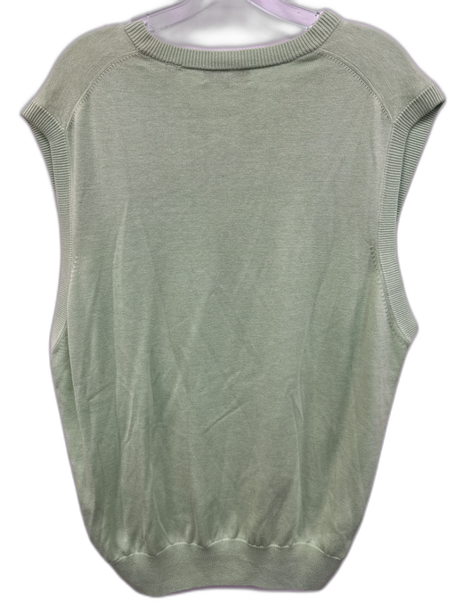 Peter Millar NWT Size XXL Green Silk Blend Solid V Neck Men's Sweater Green / XXL