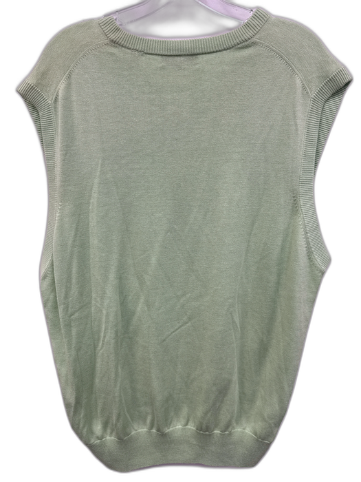 Peter Millar NWT Size XXL Green Silk Blend Solid V Neck Men's Sweater Green / XXL