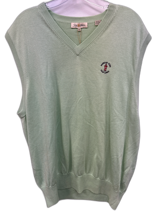 Peter Millar NWT Size XXL Green Silk Blend Solid V Neck Men's Sweater Green / XXL