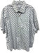 Peter Millar Size XXL White & Blue Cotton Crabs Button Up Men's Short Sleeve White & Blue / XXL