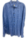 Armani Size XXL Blue Linen Solid Button Up Spread Collar Men's Long Sleeve Shirt Blue / XXL