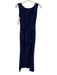 Chiara Boni Size 42 Navy Blue Polyamide Blend High Neck Sleeveless Gown Navy Blue / 42