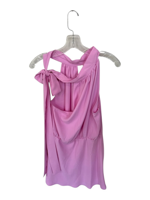 Amanda Uprichard Size S Bubblegum Pink Polyester Sleeveless neck tie Slit Dress Bubblegum Pink / S