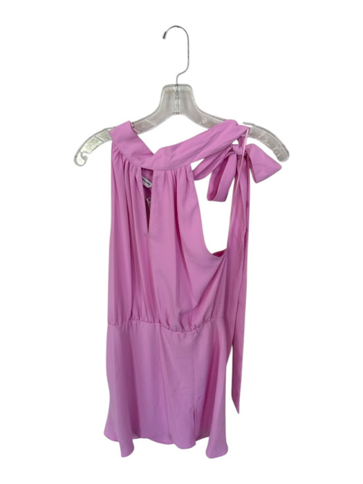Amanda Uprichard Size S Bubblegum Pink Polyester Sleeveless neck tie Slit Dress Bubblegum Pink / S