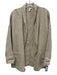 Eileen Fisher Size XS Beige Linen Open Front Shawl Collar Pockets Jacket Beige / XS