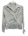 Brunello Cucinelli Size M White & Blue Cotton Blend Button Collar Tie Dye Top White & Blue / M