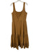 Loeffler Randall Size 6 Light Brown Cotton Cut Outs Sleeveless Dress Light Brown / 6
