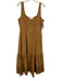 Loeffler Randall Size 6 Light Brown Cotton Cut Outs Sleeveless Dress Light Brown / 6