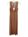Reformation Size XS Red, Orange, White Tencel V Neck Butterflies Maxi Dress Red, Orange, White / XS