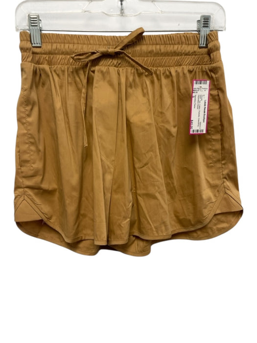Devotion Twins Size S Tan Cotton Pockets Drawstring Shorts Tan / S