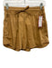 Devotion Twins Size S Tan Cotton Pockets Drawstring Shorts Tan / S