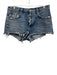 Agolde Size 28 Dark Wash Cotton Denim Button Fly Frayed Shorts Dark Wash / 28
