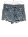 Agolde Size 27 Light Wash Cotton Denim Distressed Frayed Shorts Light Wash / 27