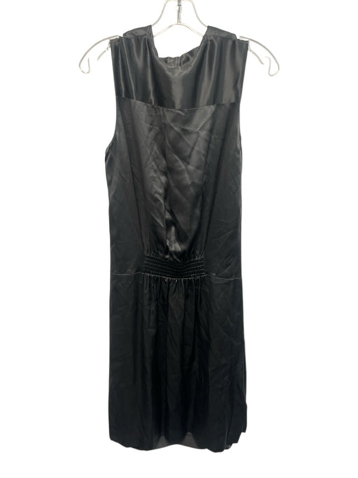 Diane Von Furstenberg Size 6 Dark Green Silk Surplice Sleeveless Dress Dark Green / 6
