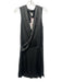 Diane Von Furstenberg Size 6 Dark Green Silk Surplice Sleeveless Dress Dark Green / 6