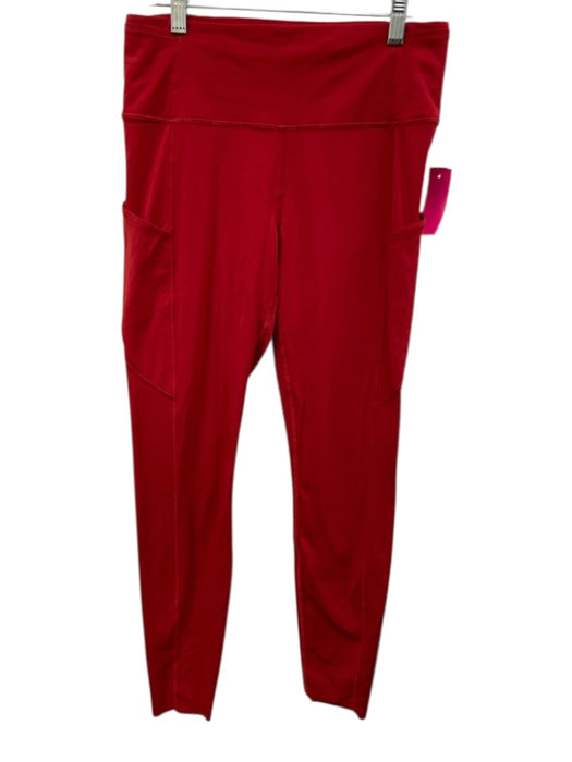 Lululemon Size 8 Red Nylon Blend Elastic Waist Athletic Leggings Red / 8