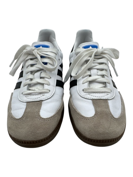 Adidas Shoe Size 10.5 White, Grey & Black Leather Lace Up Suede Shoes White, Grey & Black / 10.5