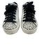 P448 Shoe Size 41 White & Black Leather Lace Up Print Detail Round Toe Shoes White & Black / 41