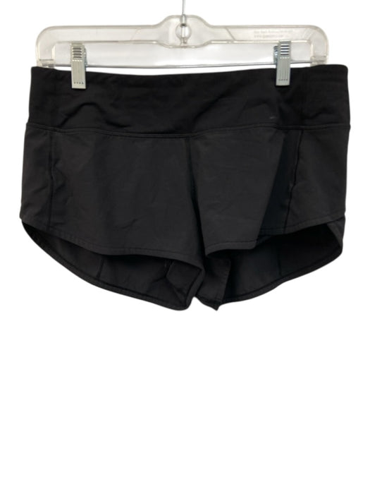 Lululemon Size 6 Black Poly Blend Elastic Waist Athletic Shorts Black / 6