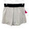 Alo Size S White Synthetic Contrast Waistband Athletic Shorts White / S