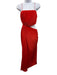 Alice + Olivia Size 4 Red Orange Polyester Spaghetti Strap Accordion Pleat Dress Red Orange / 4