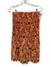 Significant Other Size 4 Brown, Tan & Pink Polyester Strapless Floral Mini Dress Brown, Tan & Pink / 4