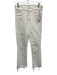 Mother Size 25 White Cotton Denim 5 Pocket Zip & Button Straight Jeans White / 25