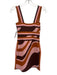 Significant Other Size 4 Brown, Tan & Pink Viscose Blend Sleeveless Fitted Dress Brown, Tan & Pink / 4