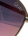 Quay Gold & Iridescent Wire Frame Tinted Aviator Sunglasses Gold & Iridescent