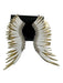 Mignonne Gavigan White, Gold & Silver Sequin Leather Back Angel Wings Earrings White, Gold & Silver