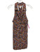 Maeve Size S Red, Orange & Multi Cotton Sleeveless Floral T Back Dress Red, Orange & Multi / S