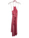 Alice & Olivia Size 0 Pink Triacetate Satin Halter Tie Back High Low Dress Pink / 0