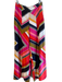 Trina Turk Size Est M Multi Polyester Abstract Print Side Zip Wide Leg Pants Multi / Est M