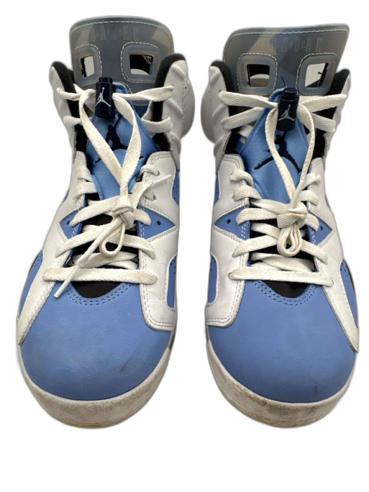 Nike Shoe Size 8.5 Blue & White Leather Upper Perforated Color Block Sneakers Blue & White / 8.5