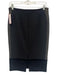 Etro Size 40 Black & Gold Polyester Blend Back Zip Side Detail Pencil Skirt Black & Gold / 40