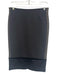 Etro Size 40 Black & Gold Polyester Blend Back Zip Side Detail Pencil Skirt Black & Gold / 40